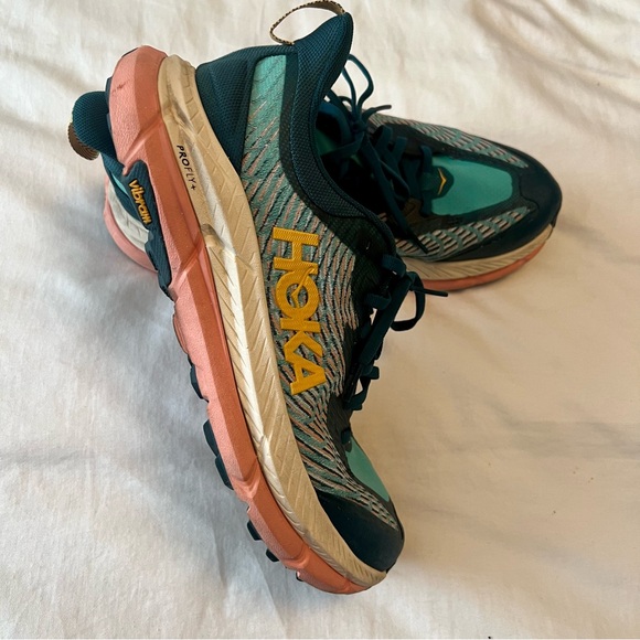 💚 Hoka Mafate Speed 4 Teal Running Shoe Women’s Size 9 - Picture 2 of 10